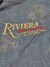 Las Vegas Riviera Hotel and Casino Faded Denim Jean Jacket Vintage 90s Small picture