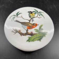 Vintage A. Raynaud et Cie Ceralene Birds Porcelain Trinket Box Limoges France picture