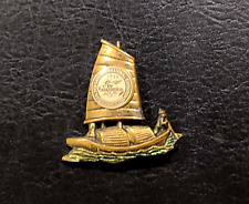 1939 Golden Gate International Exposition Treasure Island Junk Boat Pin picture