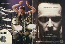 1997 2pg Print Ad of Tama Starclassic Drum Kit w Lars Ulrich of Metallica picture