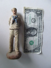 NICE Original Tall WWII 1943 Molded Sailor Toy / Decoration, ID'D., Navy, GIFT picture