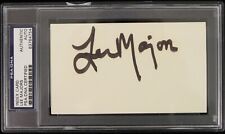 1974-1978 Lee Majors Six Million Dollar Man Signed Index Card (PSA/DNA Slabbed) picture