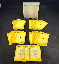 2003 LEGO 4212919 YELLOW DECK OF PLAYING CARDS W/ SKELETON JOKER IN ORIGINAL BOX picture