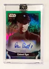 2021 Topps Star Wars Signature Series Ben Burtt as Colonel Dyer Green Auto 05/25 picture