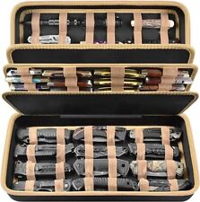Knife Display Case for 66+ Pocket Knives Storage Box Organizer Holder Collection picture