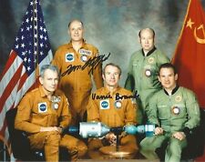 Tom Stafford and Vance Brand ASTP NASA Astronauts hand signed photo COA picture