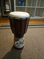Djembe Drum Unique Sand Design Effect African Inspired Hand Made Musical  16