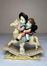 Effanbee Doll Figurine Patsy Ride Em Cowboy Rocking Horse Heart To Heart 5.25” picture