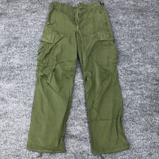Vintage Army Men's Tropical Combat Pants Cargo OG-107 Green Small Reg 1967 picture