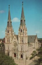 The Magnificent Cathedral of Saint John The Baptist GA Vintage Chrome Post Card  picture