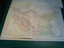 Vintage Original 1898 Rand McNally Map: PERSIA AFGHANISTAN BALLUCHISTAN 28 x 21
