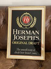 Coors Herman Joseph Vintage 1987 Mirror Sign picture