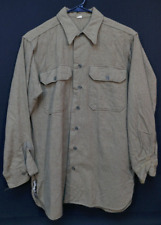 WWII US Army Wool Field Shirt 15 1/2 x 33 Gas Flap Variation Early-War, Issued picture