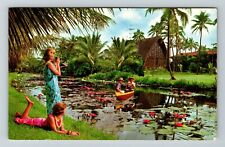 Lihue HI-Hawaii, Coco Palms Resort, Outside Lake View, Vintage Postcard picture