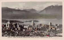 RPPC Brockton Point Vancouver BC Canada Skyline Downtown Photo Vtg Postcard B50 picture