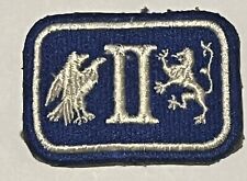 ORIGINAL CUT-EDGE GREENBACK WW2 2nd ARMY CORPS BLUE BORDER PATCH No Glow WWII picture