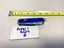Vintage Swiss Army knife Victorinox translucent blue multi tool pocket knife picture