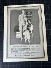 Vintage 1920s Hart Schaffner & Marx Clothing Print Ad picture
