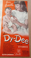 1949 print ad - Effanbee Dy-Dee dolls cute little girl toy Vintage Advertising picture