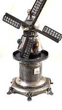 Judaica Besamim Spice Tower Sterling Silver Windmill Shaped BY Ben-Zion Marked picture