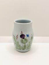 Vintage Buchan Portobello Scotland Finest Stoneware Blue Floral Vase Number  picture