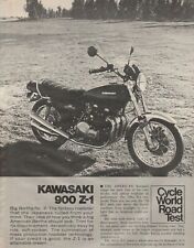 1974 Kawasaki 900 Z-1 - Vintage 4-Page Motorcycle Road Test Article picture