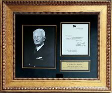 Fleet Admiral Chester W. Nimitz Signed Display With JSA Letter of Authenticity. picture
