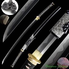 Katana Japanese Sword Tamahagane Steel Syoubudukuri Blade w Clay Tempered #3607 picture