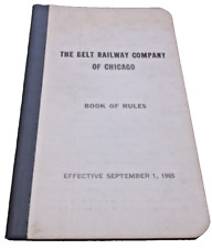 SEPTEMBER 1965 BELT RAILWAY OF CHICAGO BRC BOOK OF RULES picture