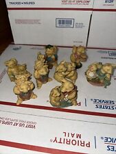 Vintage  Pigsville Figurine Collection Lot of 8 1013 picture