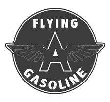 FLYING A GASOLINE SHIELD VINTAGE OIL GAS PUMP METAL SIGN MOBIL REPRODUCTION picture