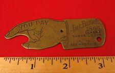 VINTAGE BRASS SPINNER YOU PAY JACK DANIELS 1866 CLASSIC AMBER LAGER BEER GAME  picture