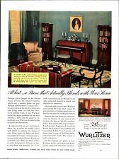 1939 Wurlitzer Grand Piano Ad Nostalgia vintage a7 picture