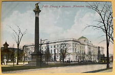Milwaukee Library Museum Wisconsin Vintage Postcard c1910 picture