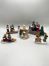 Lot of 5 Holiday Village Accessories and Villagers picture