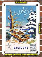 METAL SIGN - 1947 Bastogne Belgian National Railways - 10x14 Inches picture