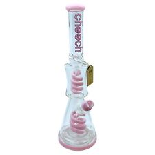 Cheech bong 12inch Tall With Inbuilt Perculator Beaker Bong Pink picture