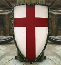 X-MAS GIFT Wood & Metal MEDIEVAL Knightfall Authentic Templar Shield Last item picture
