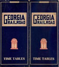 1936 Georgia Railroad Timetables 