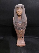 Wooden Statue Ancient Egyptian Antiquities Egyptian Ushabti - Luxor Egypt 140 BC picture