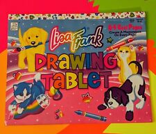 VTG Lisa Frank Drawing Tablet 1996 - Retro 1990s USA Jumbo Pad - MISSING PAGES picture