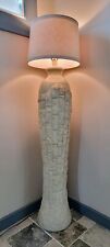 Retro 1990's Postmodern Faux Tessellated Stone Floor Lamp picture