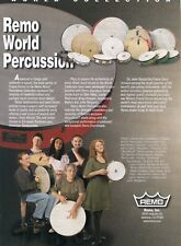 1999 Print Ad of Remo World Percussion w Brian Howard, Glen Velez, Brad Dutz picture
