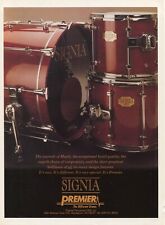 1993 Print Ad of Premier Signia Maple Drum Kit picture
