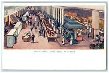 c1910 Kitchen Interior Building Hotel Astor New York NY Vintage Antique Postcard picture
