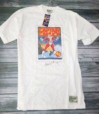 Roots New DEAD STOCK CAPTAIN CANUCK T SHIRT Richard Comely Signed  XL Rare picture