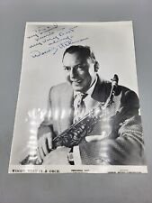Woody Herman Autograph To My Friend Mario My Very Best Wishes Always 7.25