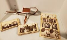 Antique Stereoscope Underwood & Underwood Plus 32 Cards - Wow picture