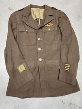 US Army WWII 4 Pocket Wool Jacket China Burma India CBI Theater 36R J* picture