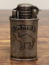 VTG Estate Camel Cigarette Joe Camel Silver Tone Lighter w/ Box 150  picture